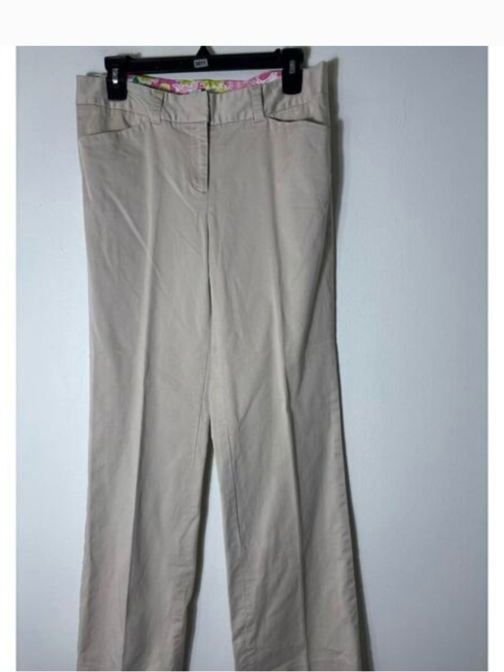 Lilly Pulitzer Khaki Straight Leg Dress Pants
